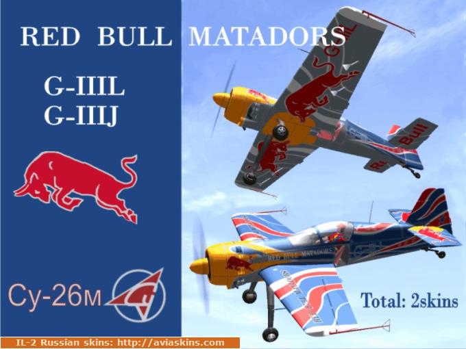 -26 " RED BULL MATADORS " G III L+ G III J