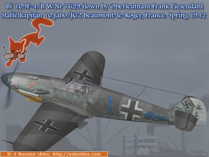 Bf 109F-4/B W.Nr 7629