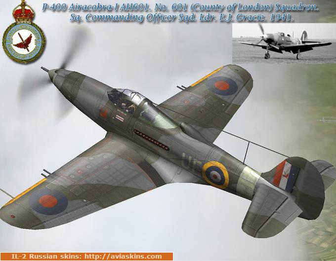 P-400 Airacobra-I. R.A.F. No.601 Sq